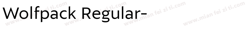 Wolfpack Regular字体转换